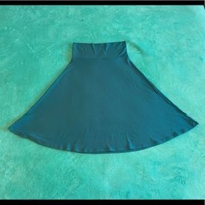 Tealish Blue Azure Lularoe Women’s Skirt